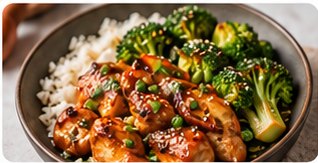 Honey garlic chicken