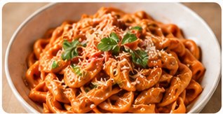 Creamy tomato pasta