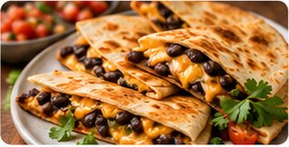 Black bean quesadillas
