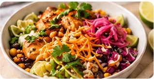 Chicken taco bowls